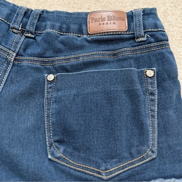 Vintage Paris Blues Y2K Low Rise Denim Shorts Shortie Shorts Dark Wash size 9 - Picture 4 of 4